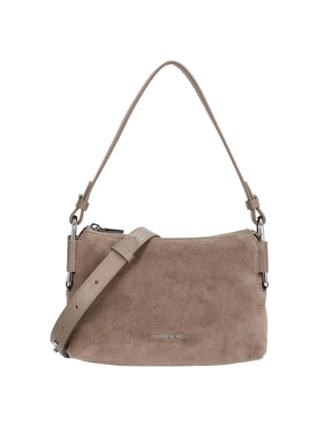 COCCINELLE Rebekka Suede – Schultertasche 23 cm (warm taupe) in warm taupe/warm taupe