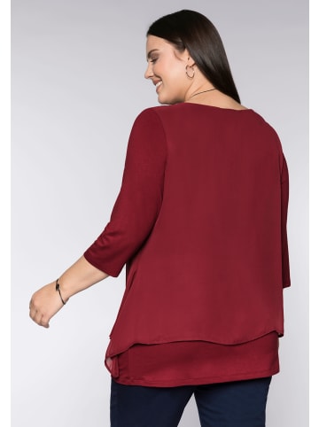 sheego Blusenshirt in rubinrot