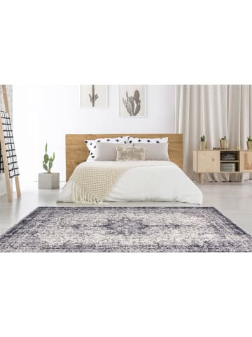 Kayoom Kurzflor Teppich Piemont 825 in grau - rechteckig