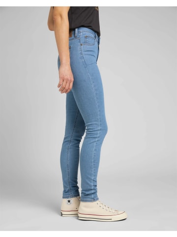 Lee Scarlett High Denim Pant in Blau