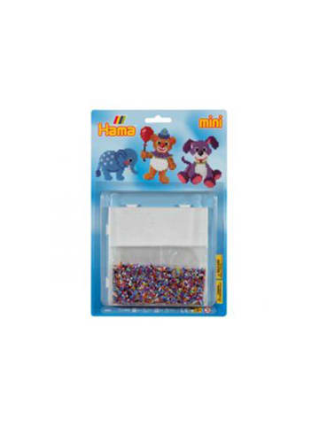Hama Blister Mini-Bügelperlen Teddy und Stiftplatte in bunt