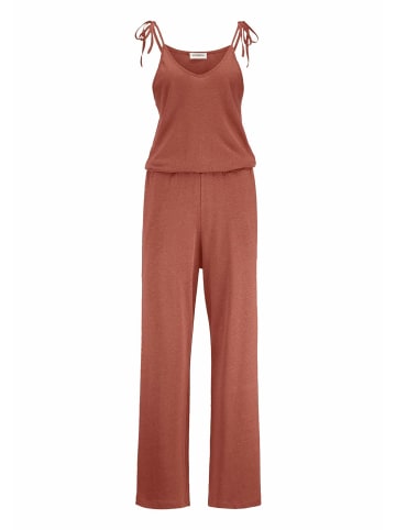 Hessnatur Jersey Jumpsuit Relaxed in terrakotta