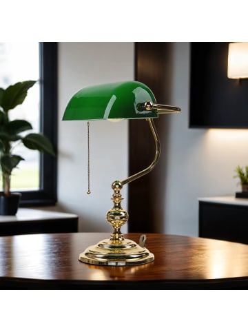 Licht-Erlebnisse Tischlampe (B)26 x (L)39 x (H)39 cm in Gold