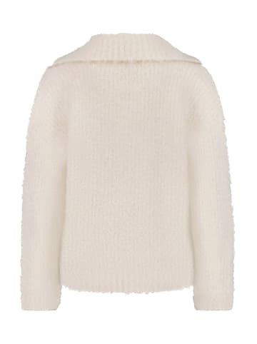 Strickpullover mit V-Ausschnitt in Eggnog