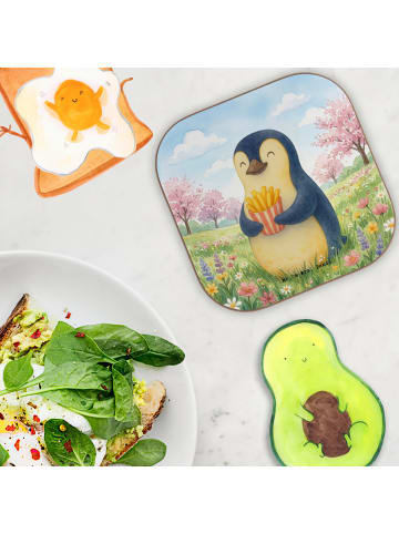 Mr. & Mrs. Panda Untersetzer Tasse Pinguin Frühling Pommes Desig... in Weiß