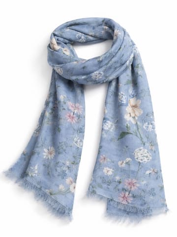collezione alessandro Schal " Flora " in blau