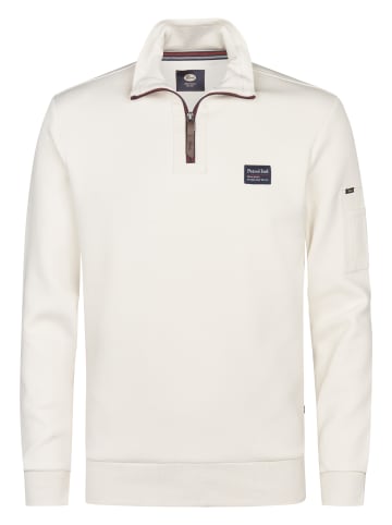 Petrol Industries Halbzip-Pullover Prairie du Chien in Weiß