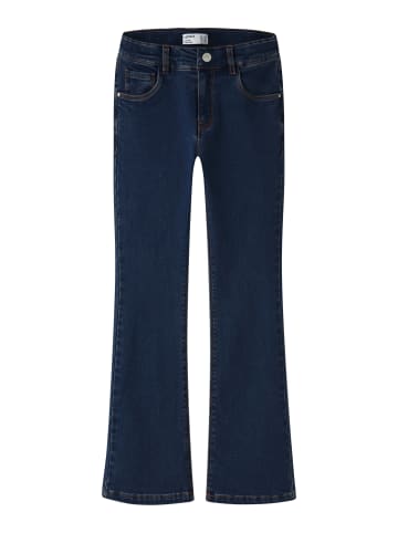 name it Thermojeans Nkfsalli Bootcut Fleece-gefüttert in dark blue denim