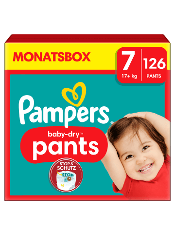 Pampers Pampers Baby-Dry Pants Größe 7, 126 Windeln, 17kg+