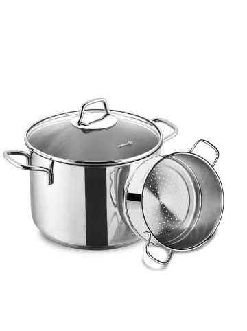 Korkmaz Korkmaz Perla Spaghetti-Topfset 20 x 18 cm - 18/10-Edelstahl in Silber