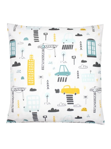 TupTam Kinder Kissenbezug Dekorativ Gemustert in blau/gelb