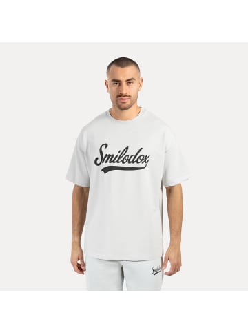 SMILODOX T-Shirt Lorik in Hellgrau