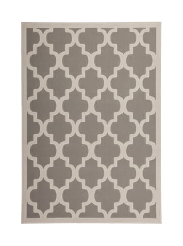 Kayoom Wohnzimmer Teppich – Kurzflorteppich Manolya 2097 80 x 150 cm in taupe - rechteckig