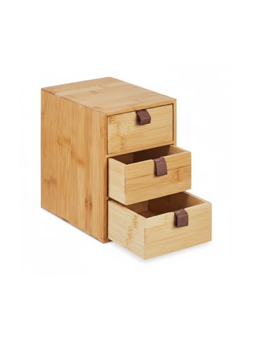 relaxdays Schreibtisch Organizer in Natur - (B)15 x (H)21 x (T)20 cm