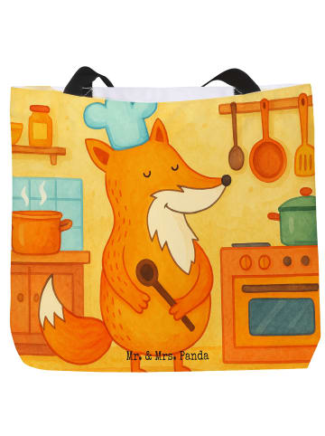 Mr. & Mrs. Panda Shopper Fuchs Koch Design ohne Spruch in Weiß