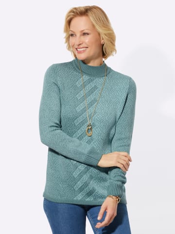 WITT WEIDEN Pullover in jade-mint-gemustert