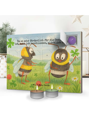 Mr. & Mrs. Panda Adventskalender Hummeln Kleeblatt Design mit Sp... in Weiß