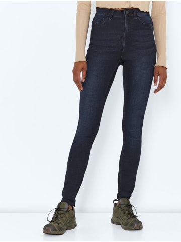 Noisy may High Waist Skinny Fit Jeans NMCALLIE in Dunkelblau