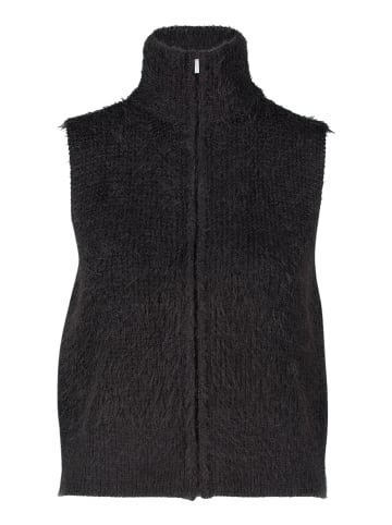 Zero  Strickweste mit Reißverschluss in Black Beauty