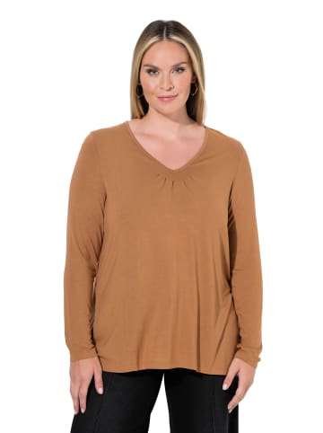 MIAMODA Langarmshirt in zimtbraun