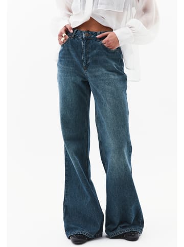 OXXO Röhrenhose MID GREEN DENIM