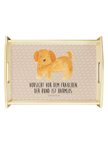 Mr. & Mrs. Panda Tablett Hund Flauschig mit Spruch in Hundeglück