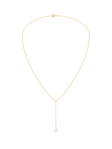 Alexander York Kette Y-Design PERLE in Gold aus 925 Sterling Silber