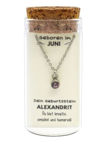 JOJO Handelsagentur Nonbook - Juni Geburtsstein Kette im Gläschen