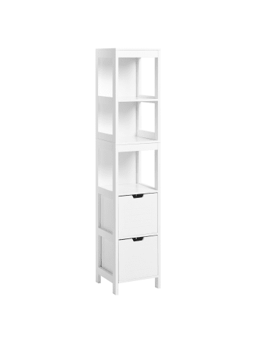 Beliani Badezimmerschrank APPROUAGUE in Weiß - (W) 30 x (H) 145 x (L) 30 cm