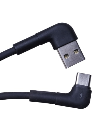 Wisam® Schnell-Ladekabel Winkelkabel USB - USB-C 1,0m 3A
