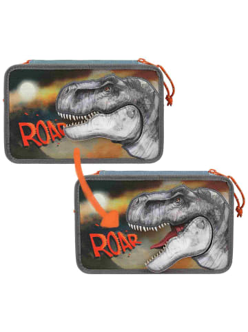 Depesche 3-Fach Federtasche Roar Dino World 20 x 13 cm in bunt