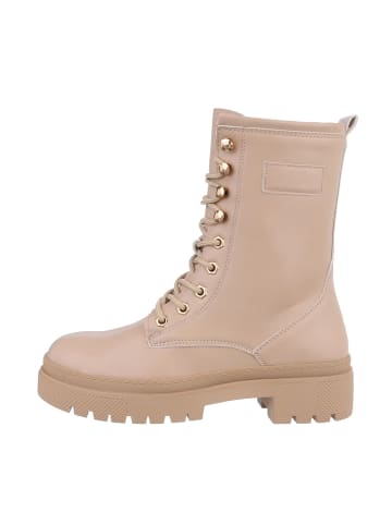 Ital-Design Stiefelette in Beige