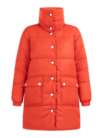 DreiMaster Damen Wattierter Steppmantel in Rot Koralle