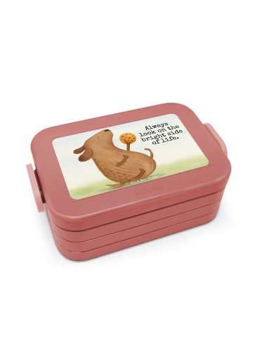 Mr. & Mrs. Panda MEPAL Bentobox Hund Keks Design mit Spruch in Rot Pastell