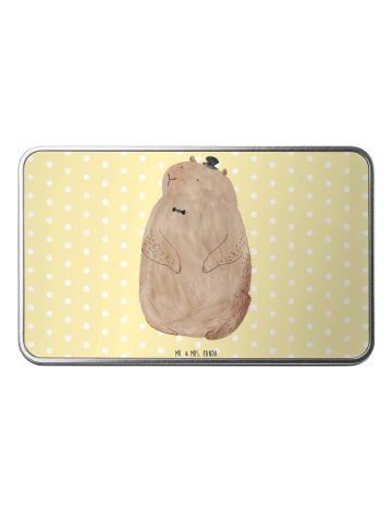 Mr. & Mrs. Panda Aufbewahrungsbehälter Murmeltier ohne Spruch in Gelb Pastell