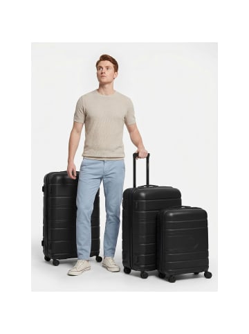 Redolz Essentials 11 4 Rollen Kofferset 3-teilig mit Dehnfalte black