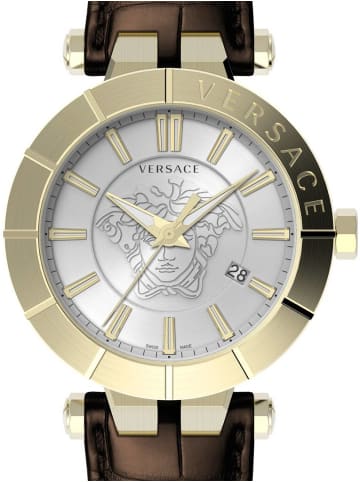 Versace Schweizer Uhr V-Race Restyling in braun