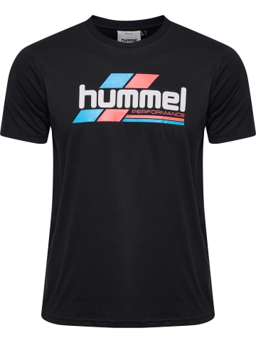Hummel T-Shirt Hmlpulse Lebensstil Herren in BLACK/WHITE