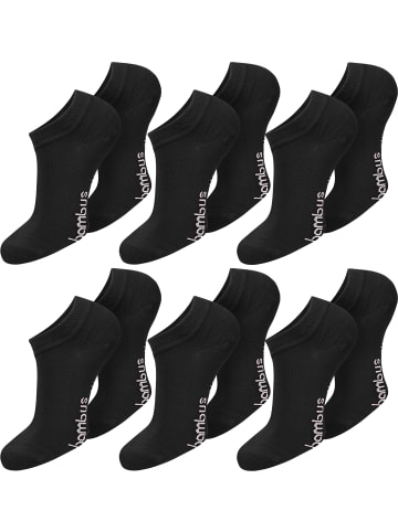 normani 6 Paar Viskose-Gesundheitssocken Sneakers in Schwarz