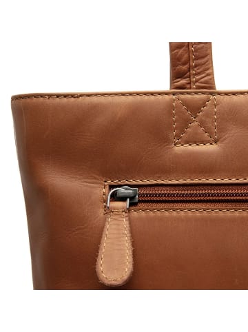 The Chesterfield Brand Alveron Shopper Tasche Leder 33 cm Laptopfach cognac