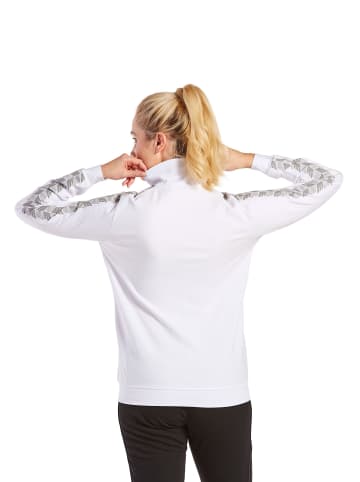 erima Damen Essential Team Tracktop Jacke in weiß/monument grey