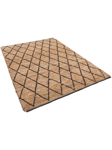 Jute Teppich Salsa Rauten in beige