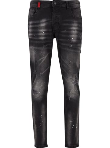 2Y Premium 2Y Premium CARLOS DESTROYED SLIM FIT JEANS in black