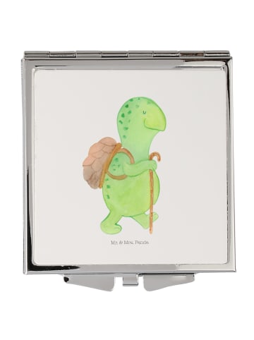 Mr. & Mrs. Panda Klappspiegel Schildkröte Wanderer ohne Spruch in Weiß