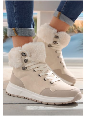 LASCANA Winterstiefelette in beige