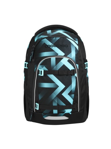 Coocazoo Schulrucksack-Set MATE "Laser Lights" 3-tlg. in Schwarz/Blau