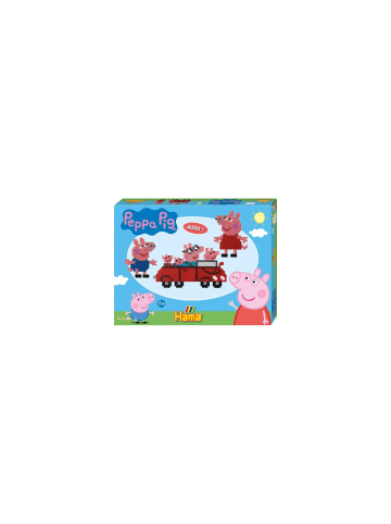 Hama Bastelset Bügelperlen Peppa Pig, 4000 Perlen, ab 5 Jahre