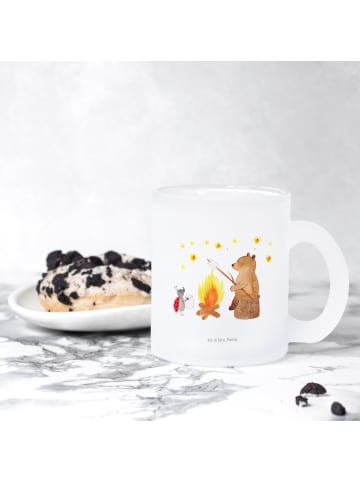 Mr. & Mrs. Panda Teetasse Bär & Marienkäfer Lagerfeuer ohne Spruch in Transparent