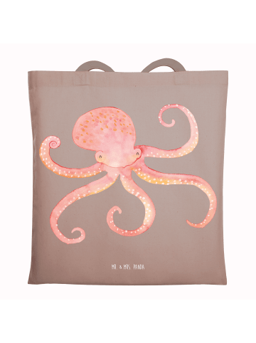 Mr. & Mrs. Panda Umhängetasche Tintenfisch ohne Spruch in Braun Pastell