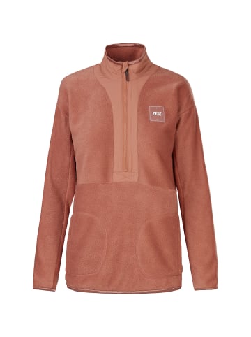 PICTURE W BAKKI 1/4 TECH FLEECE in Terra